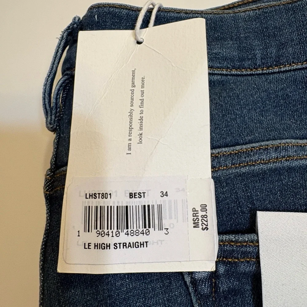 Frame Denim le high Straight Jeans, size 34 - Picture 5 of 7